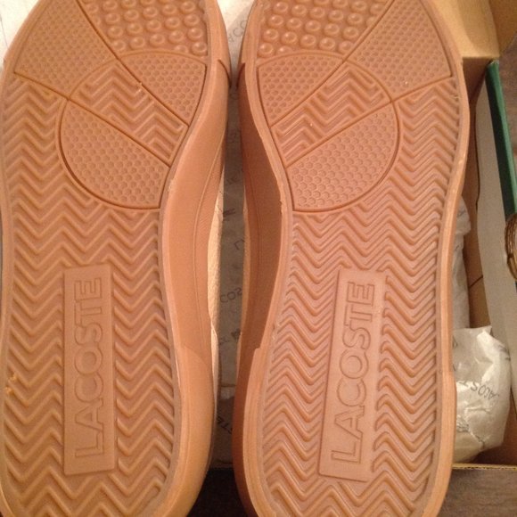 Lacoste Men's L006-TG5 Tan Leather & Suede Sneakers - 11.5 - New in Box - Picture 3 of 10